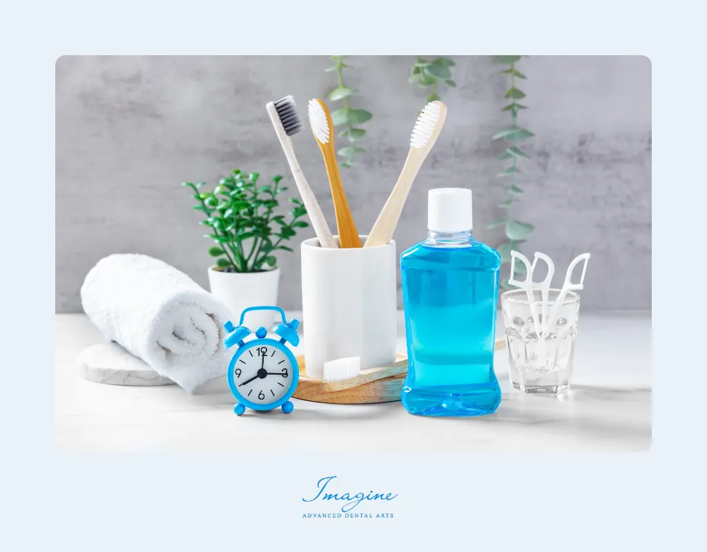 Mouthwash bottle and oral care products