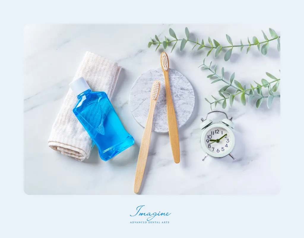 Fresh breath oral care routine
