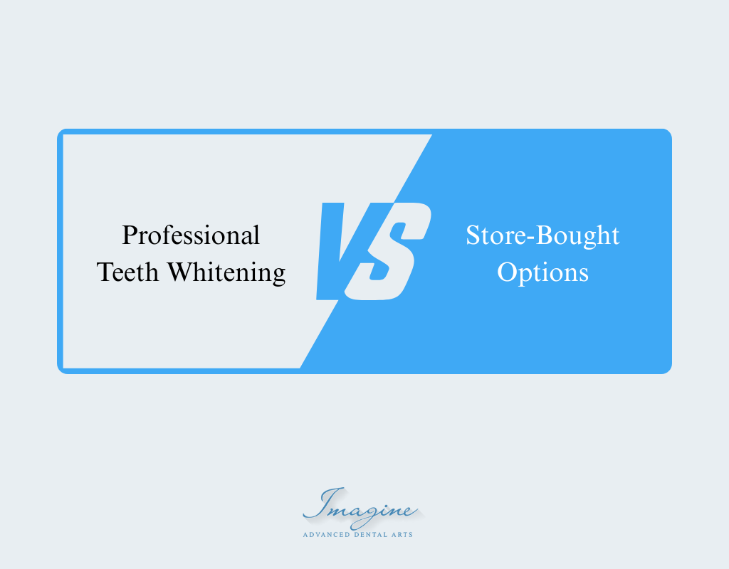 Professional versus store-bought teeth whitening