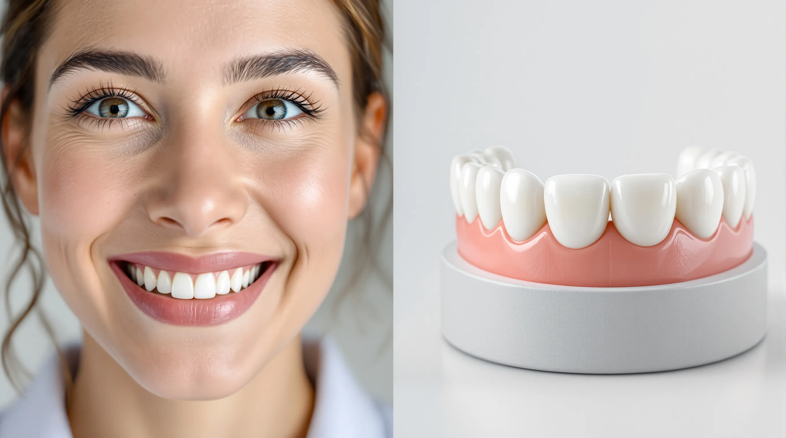 Comparison of zirconia and porcelain-fused-to-metal crowns showing margin detail - illustrating how margin fit determines crown longevity regardless of material